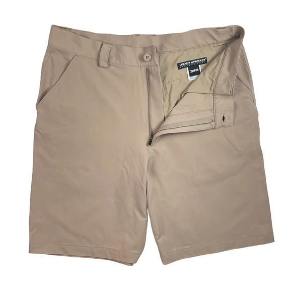 SH330 Mens Under Armour Performance Stretch Chino Golf Shorts 34 - Picture 1 of 6